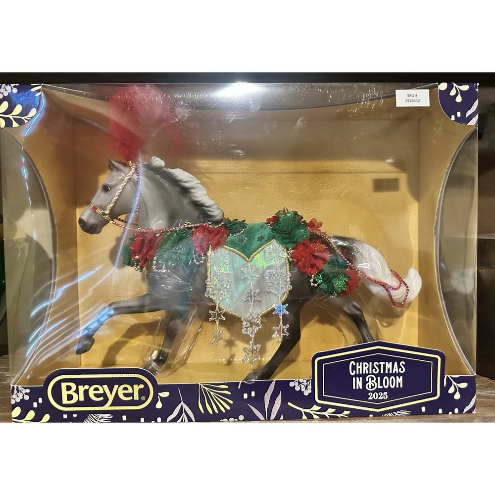 Breyer -‎ 2025 Holiday Horse - "Christmas in Bloom" Traditional Size NIB-Box Cut